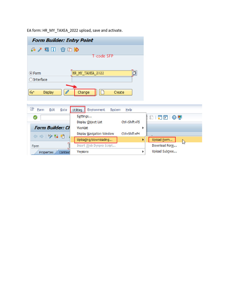 How To Upload Ea Form