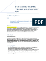 Unit I Understanding The Basic Concepts of Child and Adolescent Development