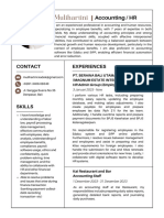 Gold White Simple CV Resume