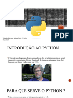 PYTHON Apresentação de Grupos