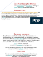 Buerger's disease symptoms and causes