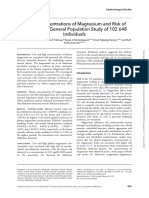 Plasma Concentrations of Magnesium and Risk of Dementia: A General Population Study of 102 648 Individuals