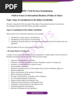 Types of Amendments in Indian Constitution Indian Polity Notes