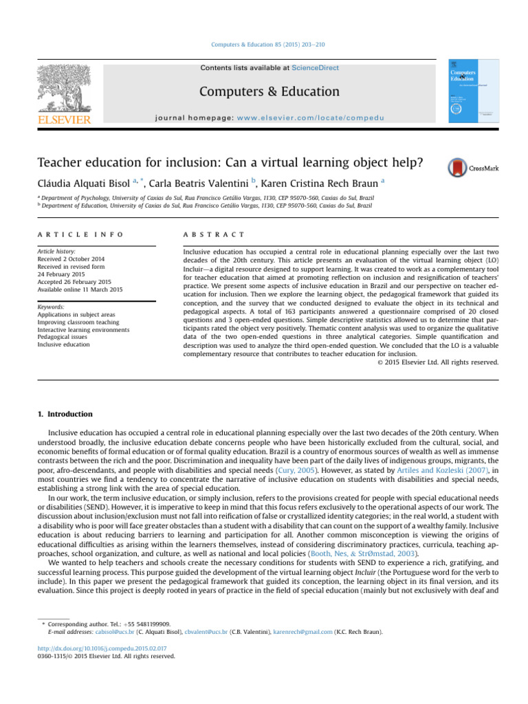 Teacher Education For Inclusion Can A Vi Pdf Teachers Inclusion