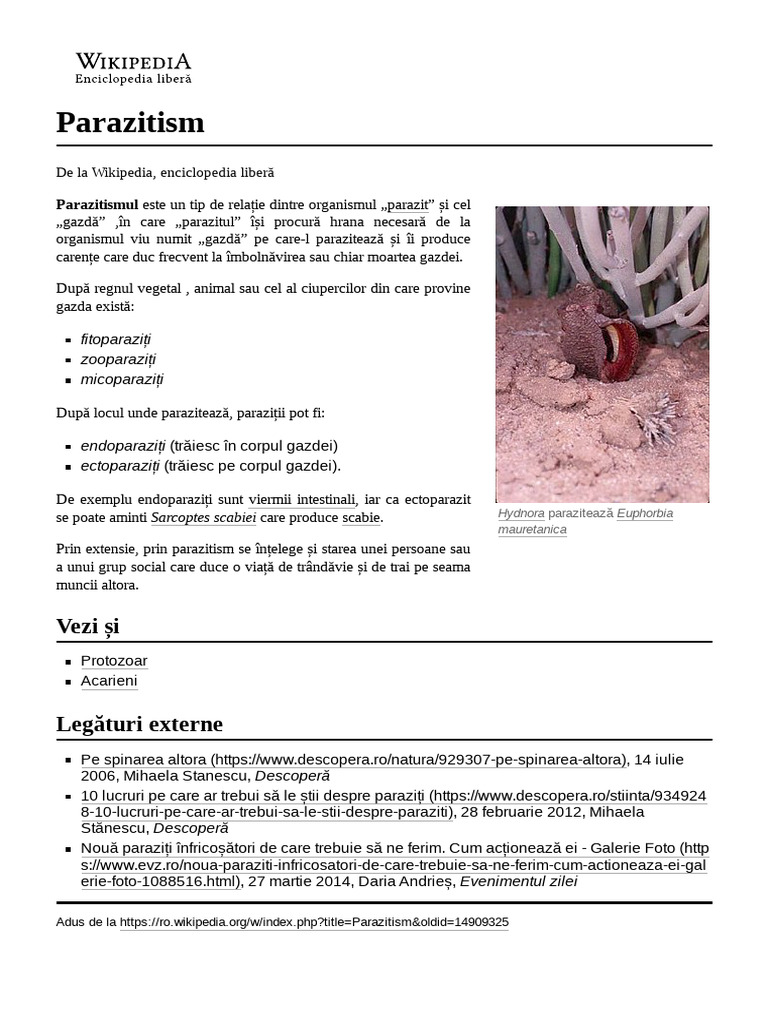 Parazitism | PDF
