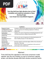 Gearbox Bull Gear High Vibration Due To Fluid Instability