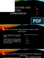 Structure and Written Expresssion