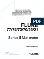 FLUKE 77 75 73 70 23 21 Series II Service Text