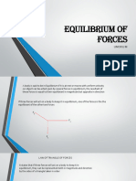 Equilibrium of Forces