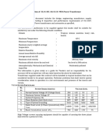 Transformer & Cable Specs