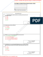 Delhi Police Constable Driver Question Paper 21 October 2022 3rd Shift in Hindi