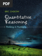 Quantitative Reasoning - Thinking in Numbers