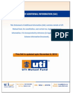 UTI Mutual Fund SAI Overview
