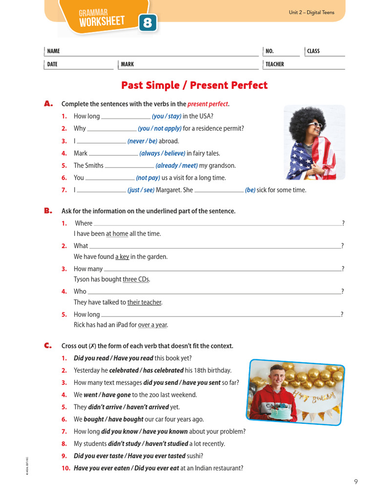 Past Simple Vs Present Perfect | PDF | Linguistics | Grammar
