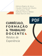 LIVRO CURRÍCULO, FORMAÇÃO E TRABALHO DOCENTE RELATOS DE EXPERIÊNCIA - Versão Final