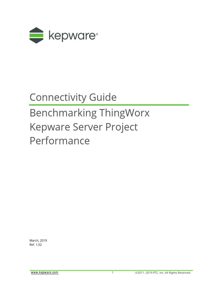 Benchmarking Thingworx Kepware Server Project Performance | PDF ...