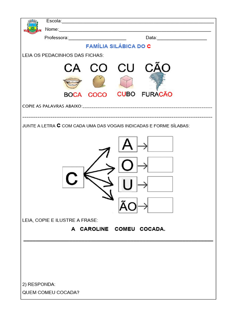 Familia Silabica Do C | PDF