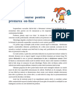 Resurse Pentru Predarea On-Line