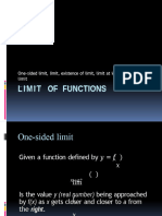 Q3 - W1 - Limit of Functions