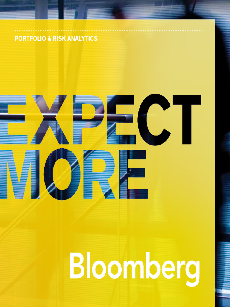 Bloomberg 25 PortfolioAndRiskAnalytics 2049200 | PDF | Analytics ...