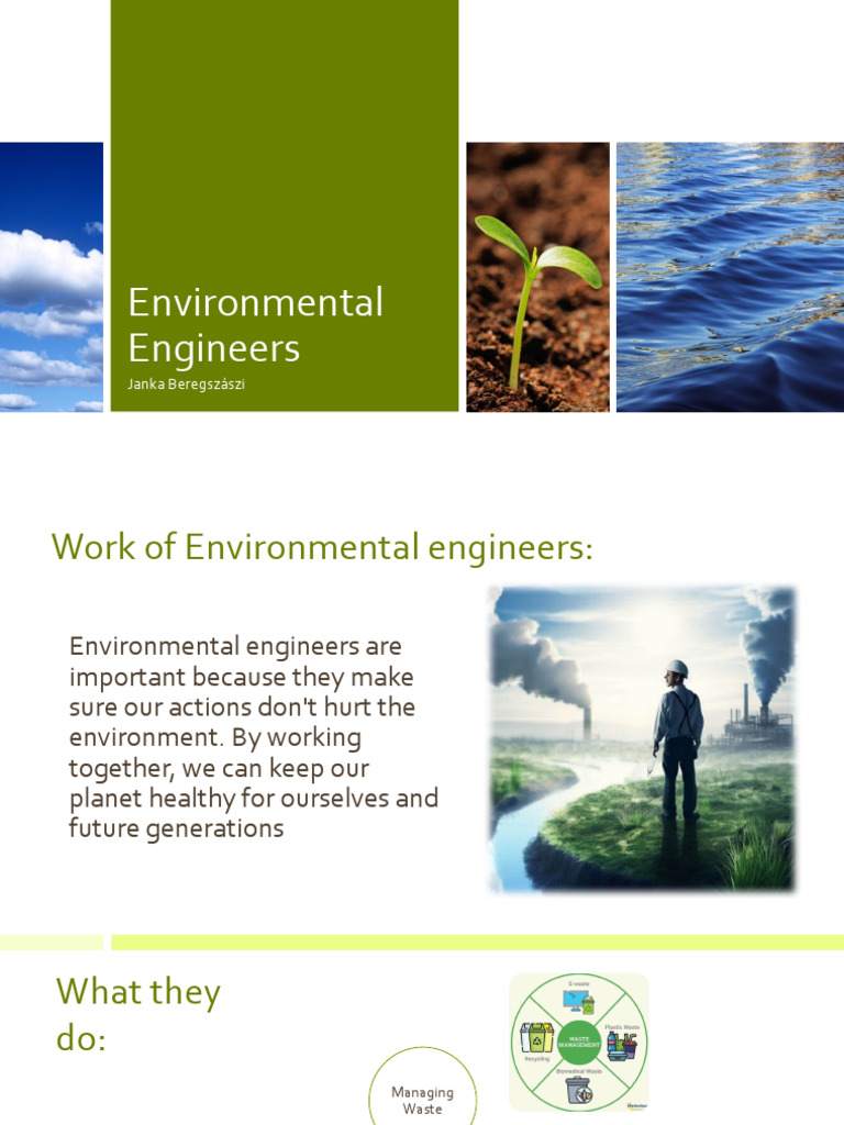 Role of Environmental Engineers | PDF | Waste | Sustainability