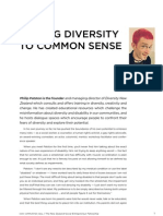 Philip Patston — Adding Diversity to Common Sense 