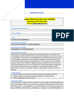 Portfólio Individual - Projeto de Extensão I - Gestão Ambiental 2024 - Programa de Sustentabilidade.