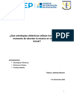 ¿Qué Estrategias Didácticas Utilizan Los Docentes Al