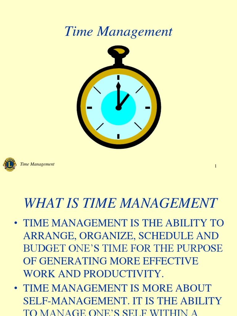 Effective Time Management Strategies | PDF | Time Management ...