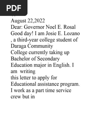 PCSO Educational Assistance Application PDF 
