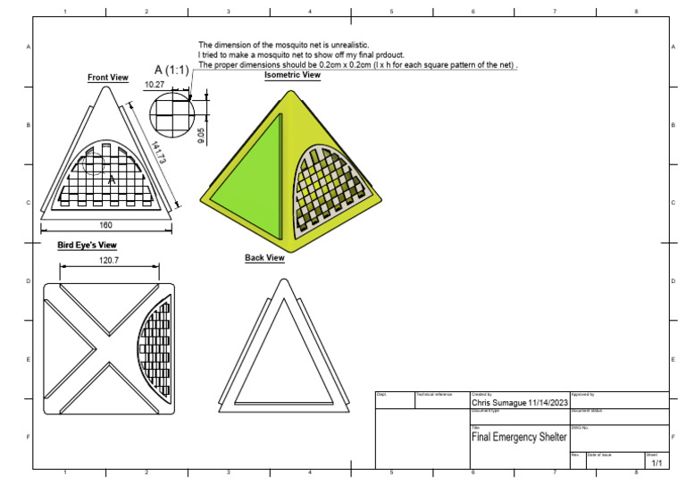 Final Emergency Shelter Drawing v2 | PDF