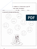 CBSE Class 1 Maths Practice Worksheets (18) - Addition and Subraction