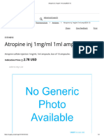 Atropine Inj 1mg - ML 1ml Amp - BOX-10
