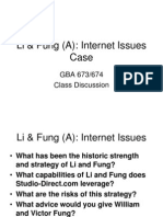 Li & Fung (A) Internet Issues Case Study Summary