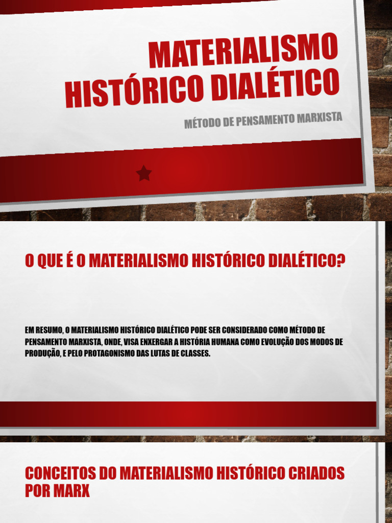 Materialismo Histórico Dialético Pdf