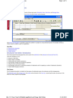 Programming Editors: Declaration Pane Code Pane Message Pane Menu Bar Toolbar