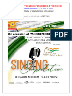 Report On Singing Compitition