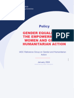 Gender Equality & The Empowerment of Women and Girls in HA