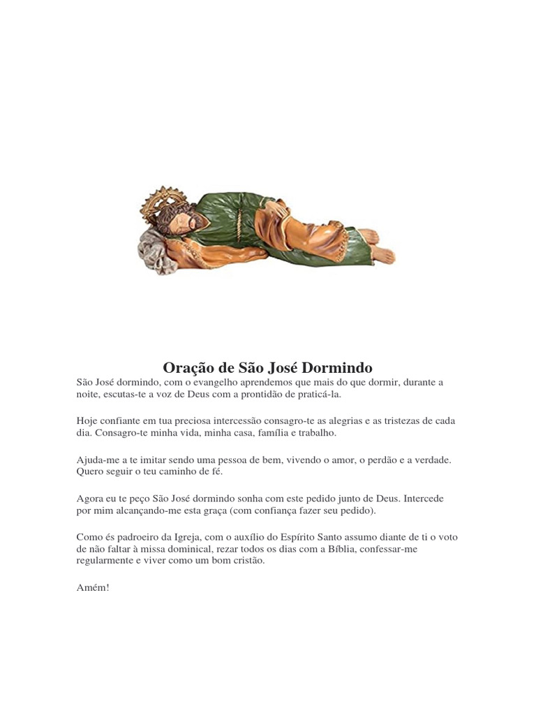 Oração de São José Dormindo | PDF