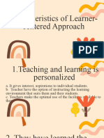 Learner Centered Approach