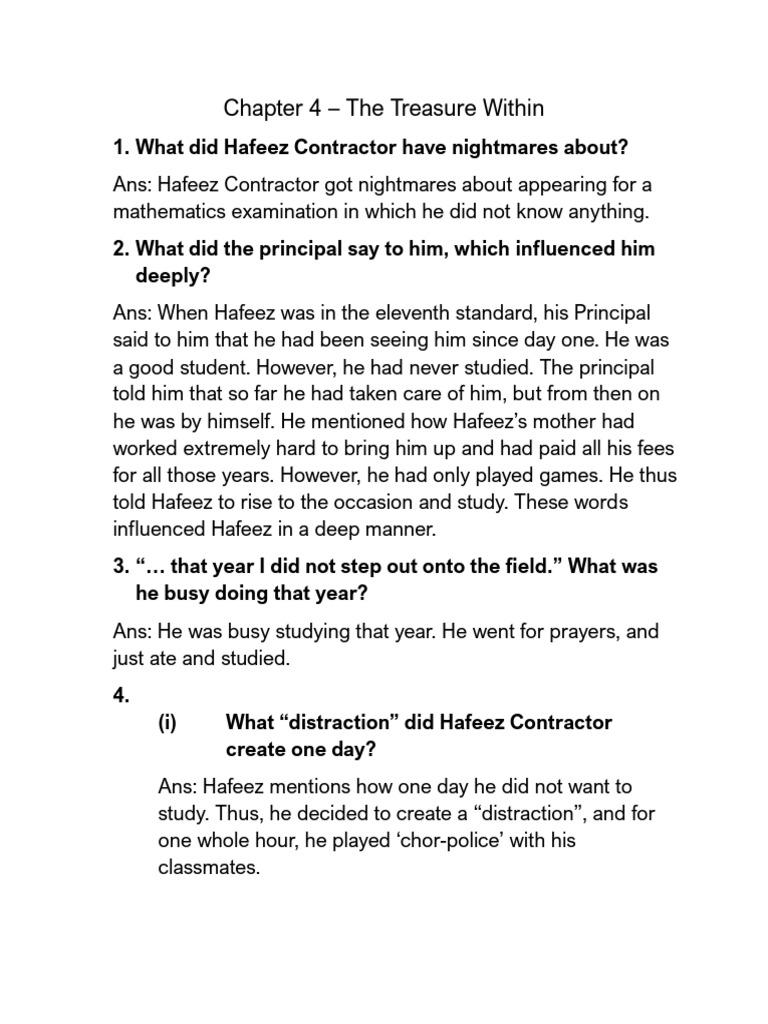 The Treasure Within Pdf