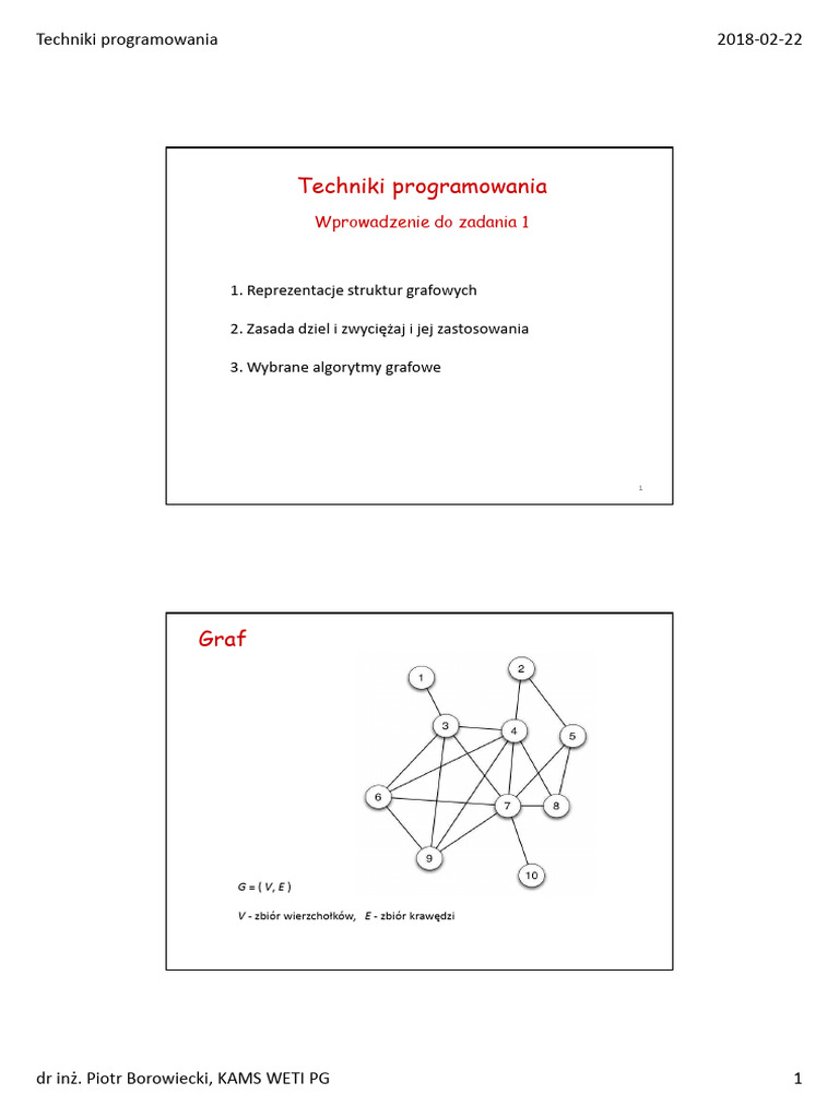 TP Projekt Wprowadzenie 1 | PDF