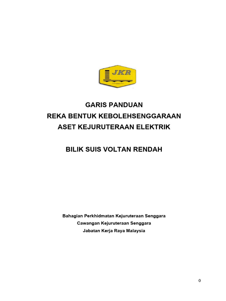 Bilik MSB (Spec JKR) | PDF