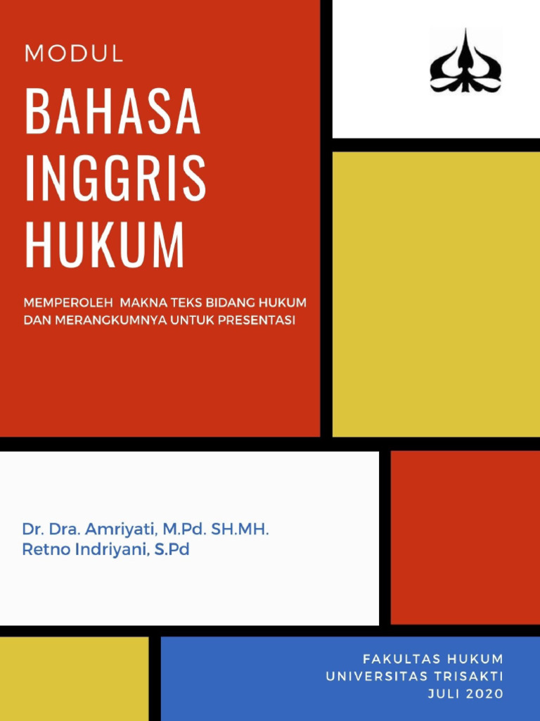 Modul Bahasa Inggris Hukum untuk Mahasiswa | PDF | Karier & Perkembangan