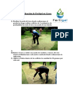 Pasos para la aplicación de Fertigel en Grass-Lluvia solida