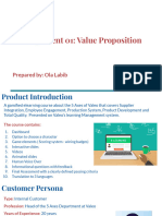 Assignment 01 - Value Proposition