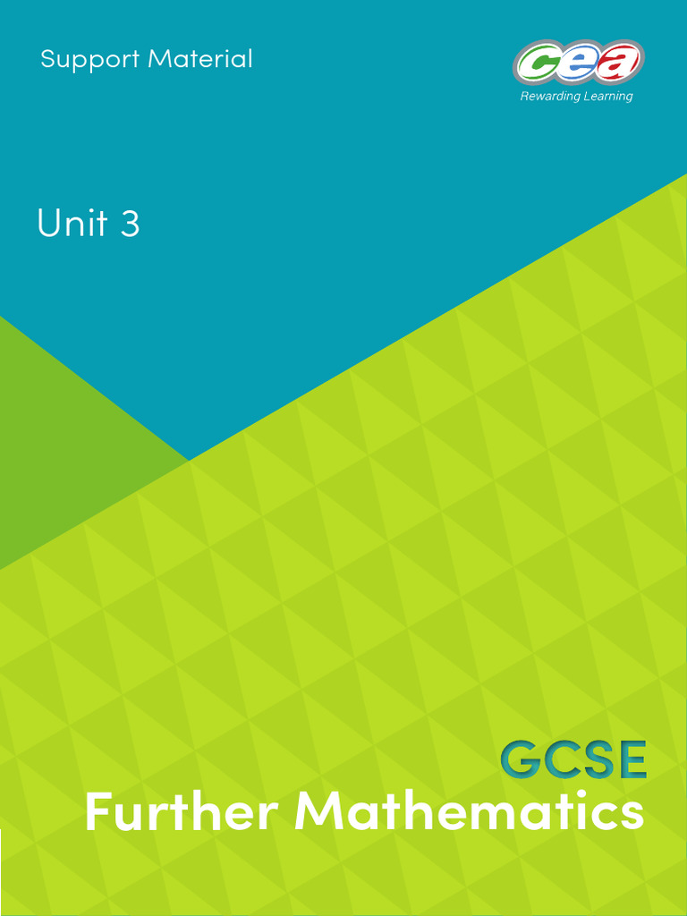 GCSE Further Maths Unit 3 | PDF | Algebra | Mathematics