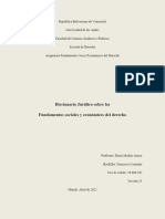 Diccionario Jurídico Fundamentos Socioeconomicos