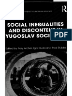 Social Inequalities and Discontent in Yugoslav Socialism