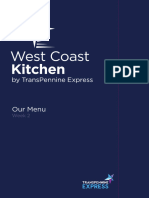 First Class West Coast Kitchen Menu Wk2